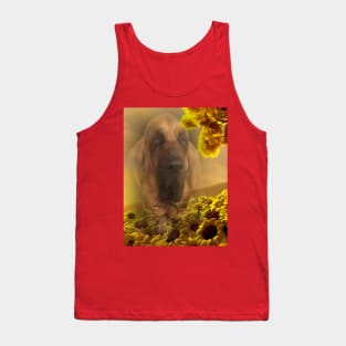 Bloodhound Dog Sunflower Tank Top